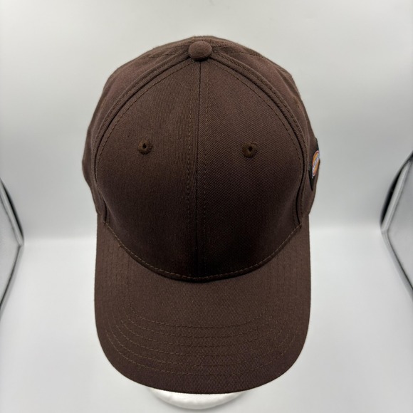 Dickies Hat Cap Fitted Mens One Size Brown Twill Baseball Workwear Stretch Fit - Picture 6 of 10